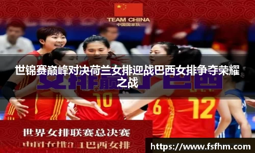 世锦赛巅峰对决荷兰女排迎战巴西女排争夺荣耀之战